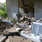 Parts of Glasgow are afflicted by fly-tipping on an industrial scale -- as seen at this privately owned site under the M8 motorway flyover at Blochairn, which was cleaned up ahead of the COP26 climate summit. Picture: John Devlin