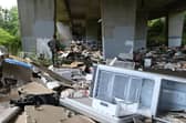 Parts of Glasgow are afflicted by fly-tipping on an industrial scale -- as seen at this privately owned site under the M8 motorway flyover at Blochairn, which was cleaned up ahead of the COP26 climate summit. Picture: John Devlin