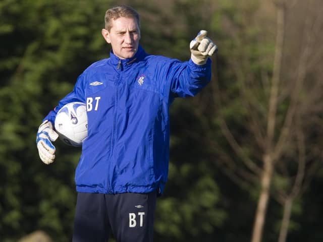 Billy Thomson in 2006, while goalkeeper coach at Rangers