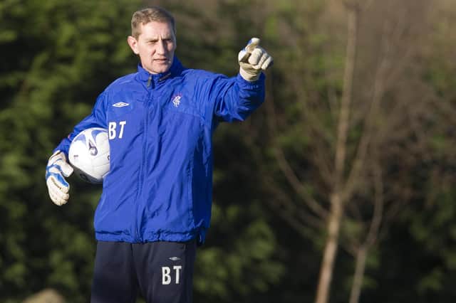 Billy Thomson in 2006, while goalkeeper coach at Rangers