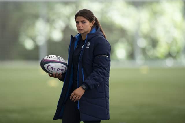 Lisa Thomson during a Scotland Women's open training session at the Oriam, on September 17, 2022, in Edinburgh, Scotland. (Photo by Paul Devlin / SNS Group)
