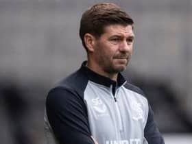 Rangers Manager Steven Gerrard pitched his side into the first of two friendlies this weekend. (Photo by Craig Williamson / SNS Group)
