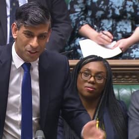 Prime Minister Rishi Sunak speaks during Prime Minister's Questions in the House of Commons. Photo: House of Commons/UK Parliament/PA Wire