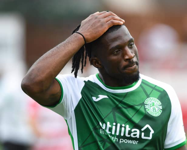 The Rocky road for Bushiri at Hibs continued with the player being fielded in the Premier Sports Cup despite being banned, ending the club's involvement in the competition
