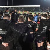 Glasgow Warriors drew with Bath to guarantee a home tie in the Challenge Cup round of 16. (Photo by Ross MacDonald / SNS Group)