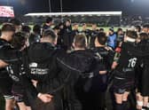 Glasgow Warriors drew with Bath to guarantee a home tie in the Challenge Cup round of 16. (Photo by Ross MacDonald / SNS Group)