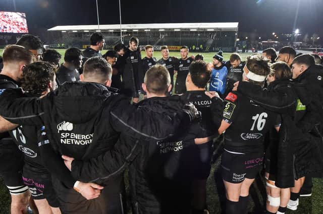Glasgow Warriors drew with Bath to guarantee a home tie in the Challenge Cup round of 16. (Photo by Ross MacDonald / SNS Group)
