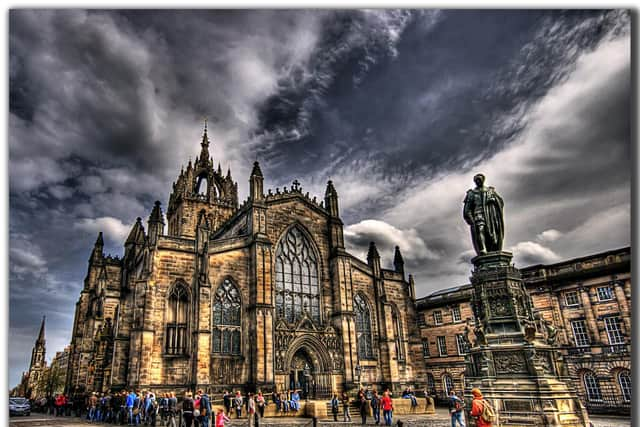 St Giles Cathedral, around a mile from Agnes Finnie's home, where the scene was set for civil war in 1637 after an Anglican service was read to a Kirk congregation. Tensions soon ran high in the capital as Royalists and Covenanters fought for supremacy. PIC: VGM8383 /CC.