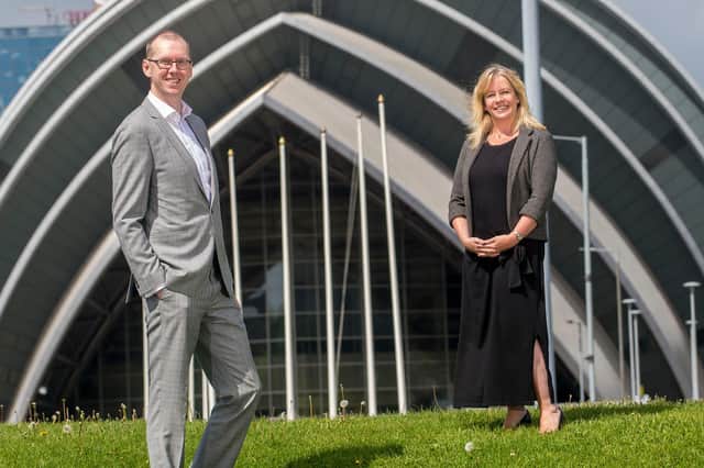 The Glasgow-based firm has hired Chris Bain and Veronica Thomas. Picture: Craig Watson.