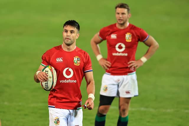 Conor Murray, left, and Dan Biggar will be the British & Irish Lions halfback pairing against South Africa A in Cape Town. Picture: David Rogers/Getty Images