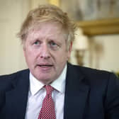 Prime Minister Boris Johnson after release from the hospital. Picture: Pippa Fowles/Getty Images