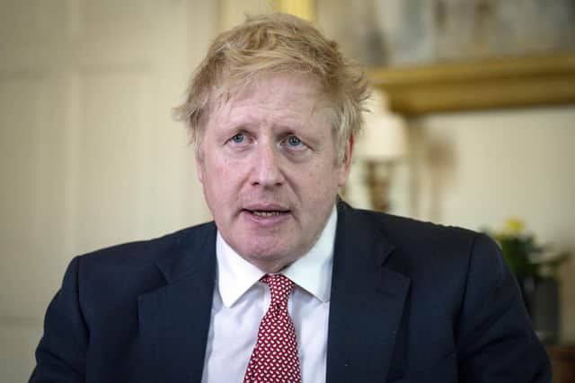 Prime Minister Boris Johnson after release from the hospital. Picture: Pippa Fowles/Getty Images