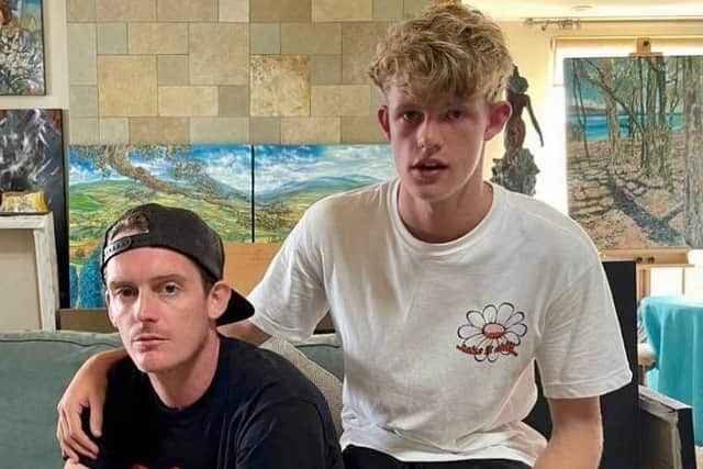 Restaurant owner Rob Farrell, 33, and his 17-year-old brother Finn, who was visiting from the UK when the wildfires rampaged across the Hawaiian island of Maui and has stayed to help with emergency relief for the community