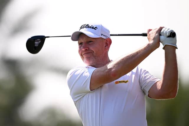 Two-time winner Stephen Gallacher shot a bogey-free six-under-par 66 in the second round of the Hero Dubai Desert Classic. Picture: Ross Kinnaird/Getty Images.