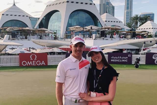 Grant Forrest, pictured with his girlfriend Christy Farrell in Dubai earlier this year