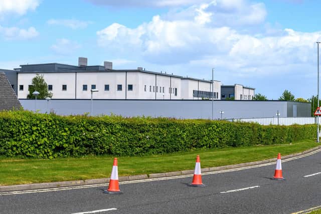 Four years on from building work starting there is no completion date for the National Treatment Centre at Forth Valley Royal Hospital. Pic: Michel Gillen