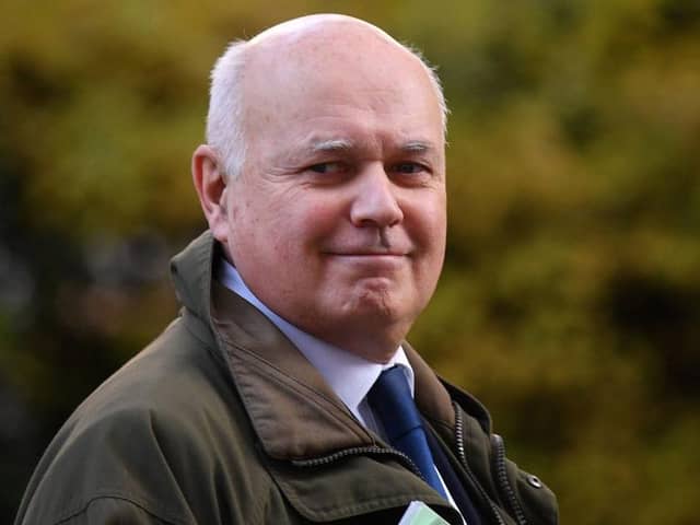 Former Conservative leader Iain Duncan Smith has spoken out against the cut in Universal Credit saying it will 'damage living standards, health and opportunities' for those most in need (Picture: Daniel Leal-Olivas/AFP via Getty Images)