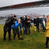 Then First Minister Nicola Sturgeon poses in front of the Queensferry Crossing, a project greenlit by predecessor Alex Salmond (Picture: Andy Buchanan/AFP via Getty Images)