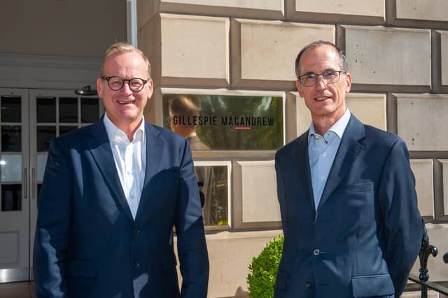 Left: Robert Graham-Campbell, chief executive, Gillespie Macandrew. Right: Michael Shaw, chair, Gillespie Macandrew. Picture: Simon Williams