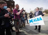 ALBA Party leader Alex Salmond at the Peoples Palace, Glasgow, to mark the start of the Glasgow campaign for the Scottish Parliamentary election.