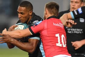 Glasgow Warriors' Ratu Tagive was injured in the first half against Newcastle. Picture: Ross MacDonald/SNS