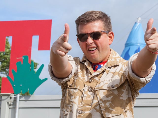Gary Tank Commander AKA Greg McHugh at T in the Park 2015.