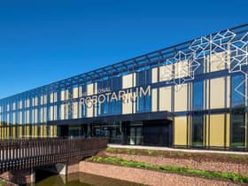 The new National Robotarium building sits on the Heriot-Watt University campus site.