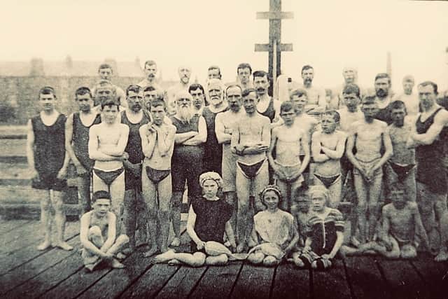 Members of Ye Ancient Amphibious Bathing Association, which is based in Broughty Ferry,  has been embracing the joy of cold water for 140 years. PIC: Contributed.