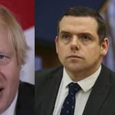 Boris Johnson and Douglas Ross