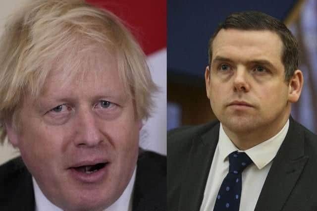 Boris Johnson and Douglas Ross