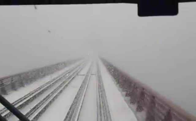 The view from the Forth Bridge this morning picture: ScotRail