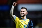 Raith Rovers' Dylan Easton celebrates at full time after his solo goal earned a 1-0 win over Dundee United at Tannadice.  (Photo by Sammy Turner / SNS Group)
