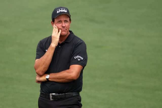 Phil Mickelson pictured during the 2021 Masters at Augusta National Golf Club. Picture: Kevin C. Cox/Getty Images.