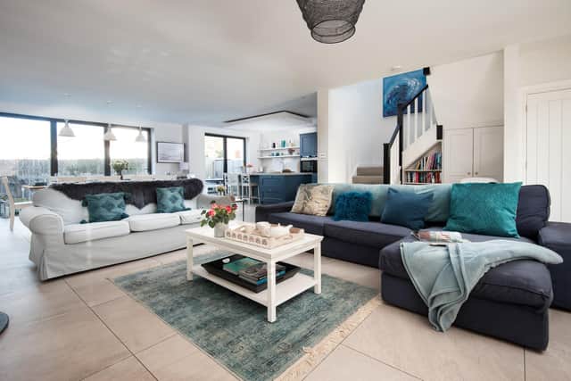 Duneside House's open plan living space Pic: Tracey Bloxham