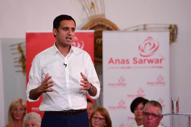 Anas Sarwar has declared his candidacy for Scottish Labour leader.