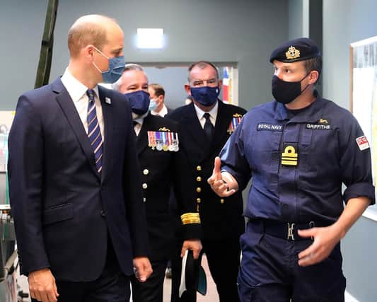 Prince William,  who is Commodore-in-Chief Submarines, spent the afternoon at HM Naval Base Clyde, Scotland’s largest military establishment, beginning with an update on operations delivered by members of the Submarine Flotilla (Photo: Pepe Hogan).
