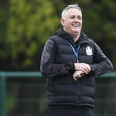 Owen Coyle is bullish and upbeat ahead of his Queen's Park side's Championship denouement with Dundee. (Photo by Ross MacDonald / SNS Group)