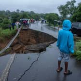 Heavy rain and flooding has caused serious damage to roads and other vital infrastructure in Malawi (Picture: Amos Gumulira/AFP via Getty Images)