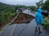 Heavy rain and flooding has caused serious damage to roads and other vital infrastructure in Malawi (Picture: Amos Gumulira/AFP via Getty Images)
