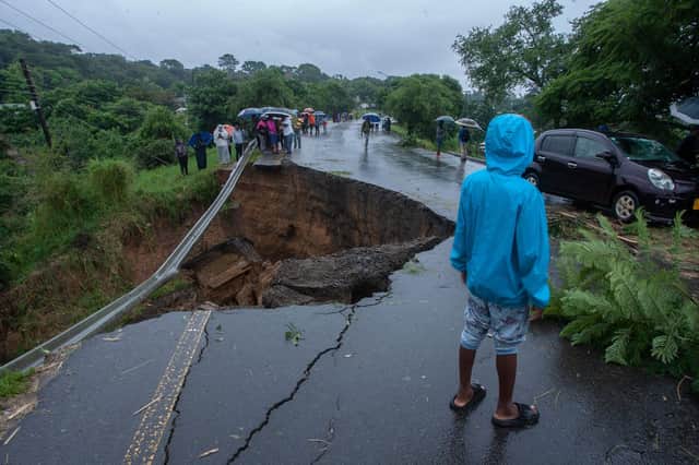 Heavy rain and flooding has caused serious damage to roads and other vital infrastructure in Malawi (Picture: Amos Gumulira/AFP via Getty Images)