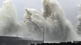 A BBC image captures Typhoon Nanmadol whipping up massive waves