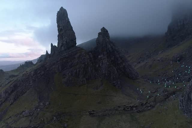Electronica artist Lord of the Isles created a bespoke piece of music, featuring a poem by Ellen Renton, for the Old Man of Storr on Skye.