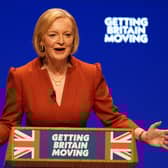 Prime Minister Liz Truss delivers her keynote speech at the Conservative Party annual conference
