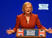 Prime Minister Liz Truss delivers her keynote speech at the Conservative Party annual conference