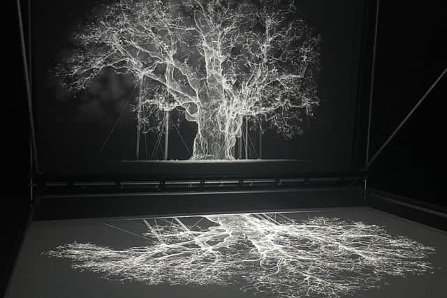 An interpretation of the Major Oak by Mat Collishaw at Utopia in Lille. Pic: PA Photo/Gemma Bradley.