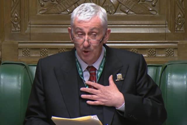 Speaker Sir Lindsay Hoyle made an apology after the chaotic scenes. Image: House of Commons/UK Parliament.