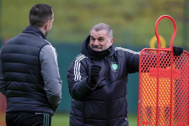 Townsend met Celtic manager Ange Postecoglou and some of his coaching staff at Lennoxtown.