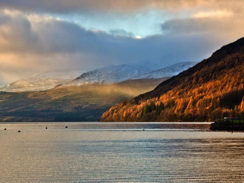 Loch Tay can be found in the Perth and Kinross and Stirling council areas of Scotland. The large freshwater loch stretches 15 miles between Killin and Kenmore.