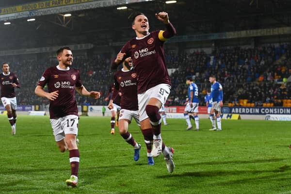 Lawrence Shankland scored for Hearts as they finally won at St Johnstone earlier this season. (Photo by Paul Devlin / SNS Group)