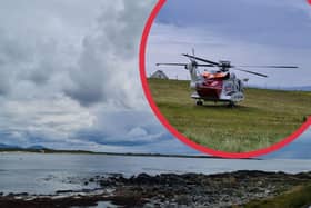 A group of children were saved by a surfer after being swept out to sea at Culla Bay, Isle of Benbecula (HM Coastguard Benbecula).
